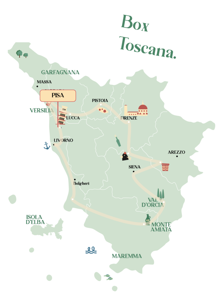 mappa toscana pisa
